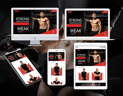PUMP GYM WEB PAGE UI AND UX
