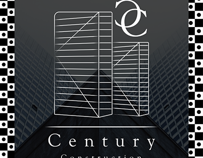 ''Century Construction'' visual identity design.