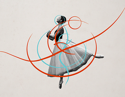 Collage for an article about ballet
