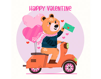 Love Card Greeting Illustration