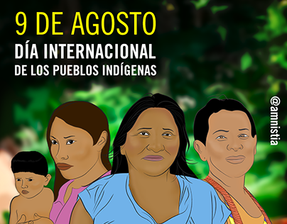Ilustración Día internacional de los pueblos indígenas.
