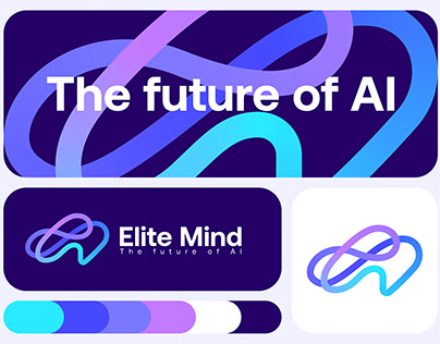 Brain, Infinity, Chat, AI Logo