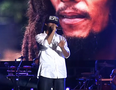 Damian Marley live at Bob Marley 70th Birthday