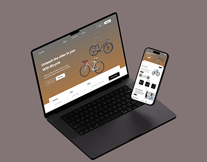 Bicycle Landing Page uiux Design
