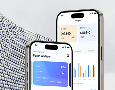 FinEase - iOS Mobile App Design | Finance Banking
