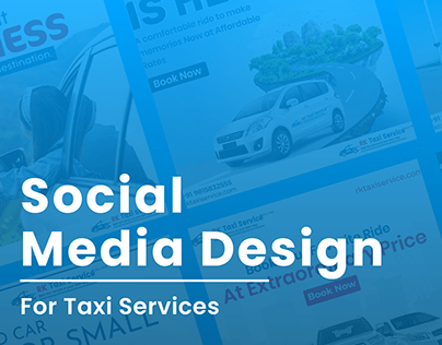 Taxi servies social media post design