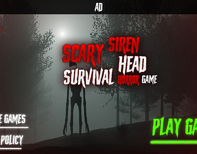 Siren Head Horror Game UI