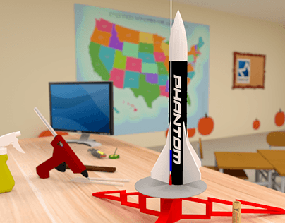 "Phantom" Scratch Built, STEM Model Rocket Project