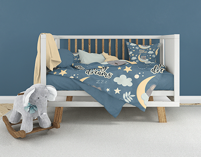 Pattern for children`s bedding