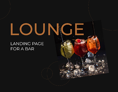 Landing page for a bar Lounge