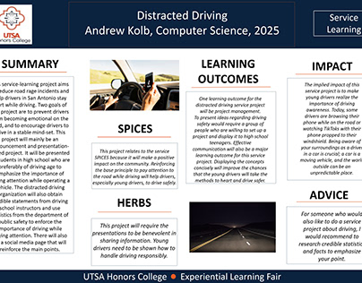 Kolb,Andrew,Civic Ethos Spring 2024, Distracted Driving