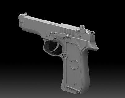 3D Model Beretta M9 Gun