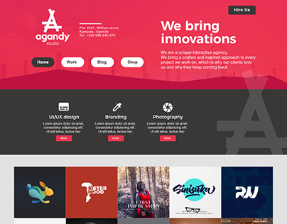 Creative Agency website concept