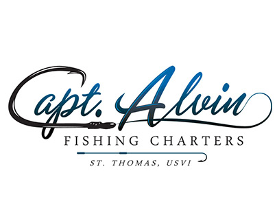 Captain Alvin Fishing Charters Logo Design