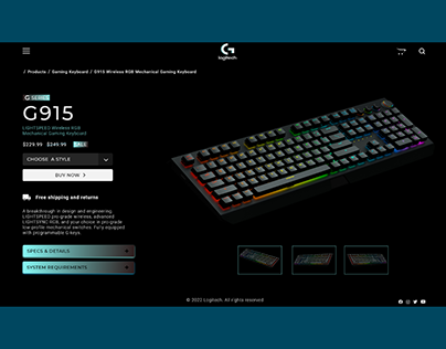 Gaming keyboard - Logitech G915