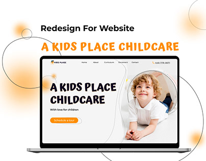 A Kids Place Childcare\ Redesign website