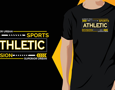 Athletic Print T-shirt Design