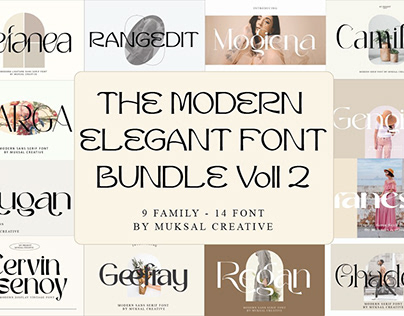 The modern elegant bundle font voll 2