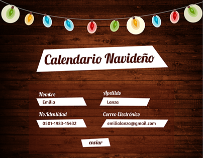 Calendario Navideño Aguazul Facebook App