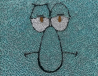 Squidward Tentacles-paper quiling
