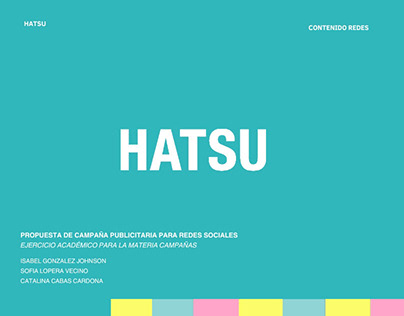 Propuesta campaña redes sociales Hatsu