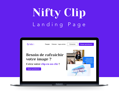 Brand Identity x Landing Page - Nifty Clips
