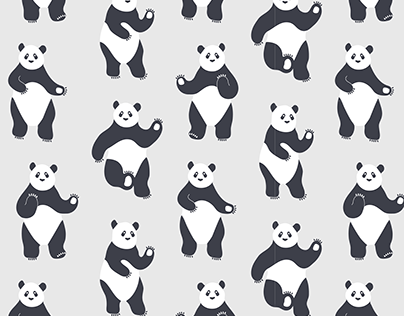 Dancing Panda Print