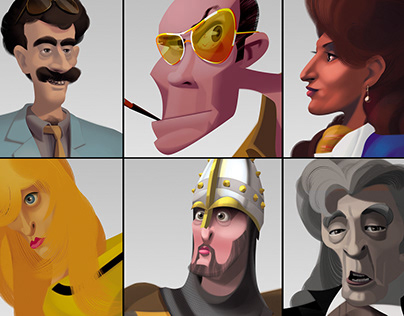 Illustrated Movie Characters