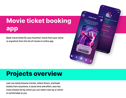 Movie ticket booking Ui designs