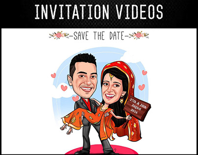 Wedding Caricature Invitation Video