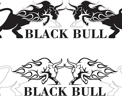 BlackBull Energy Drink Brand Logo Designing and web