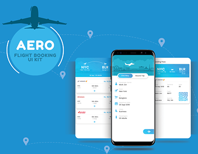 Aero Flight booking UI Kit