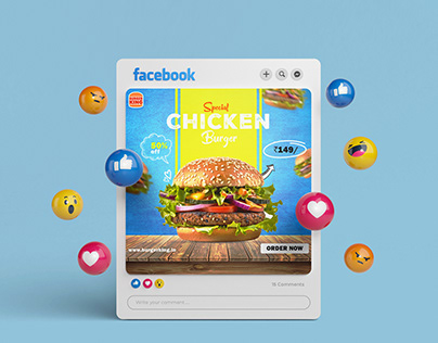 Social media post for Burger king