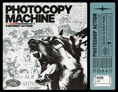 Photocopy Machine | Photoshop Action