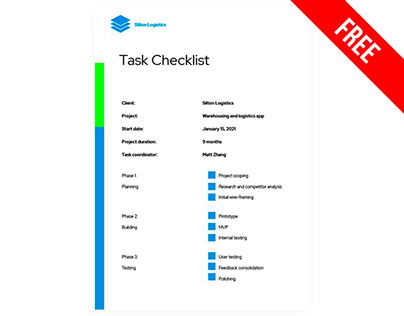 Task Checklist - free Google Docs Template