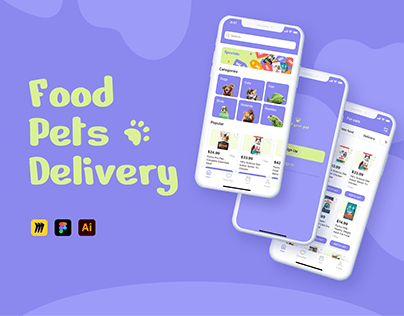 Food Pets Delivery | Mobile App Design