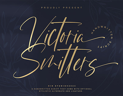 Victoria Smitters - Handwritten Script Font