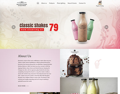 Milk Shakes Website Design