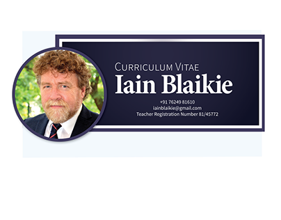 The Curriculum Vitae Of Iain Blaikie