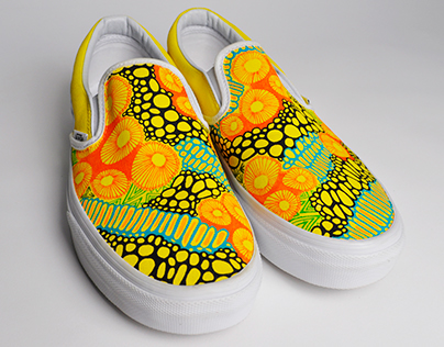 Spingtime Vans Shoes Textile Design
