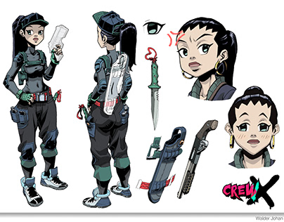 Character design - Crew X - Comic book project