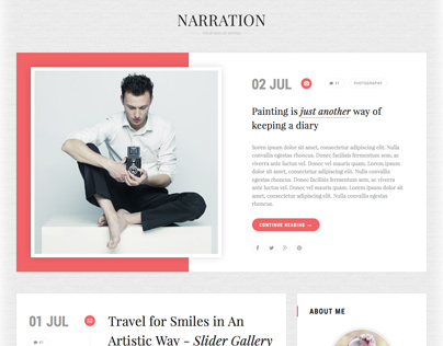 Narration - A Responsive HTML5 Blog Template