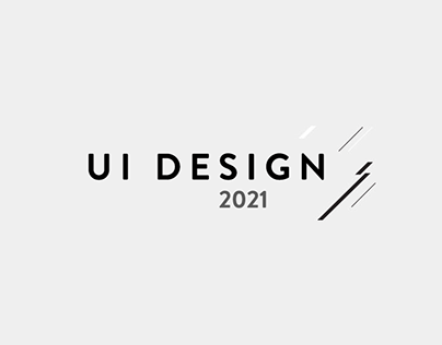 UI / UX design 2021