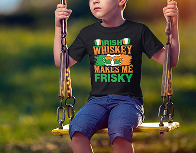 Irish Whiskey Makes Me Frisky t-shirt design