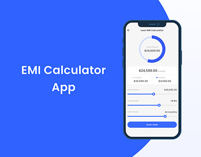 EMI Calculator App - UI UX Design