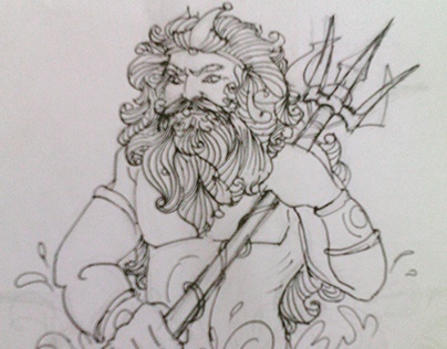 Greek gods sketches