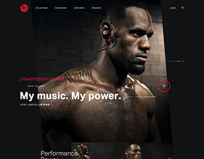Beats Ecommerce Homepage Website/UI Template Design
