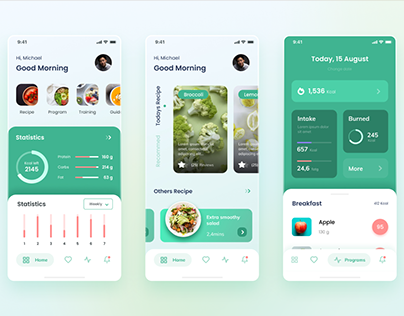 Vegeat – Healthy Food iOS App Design