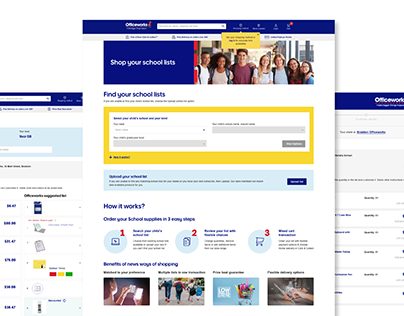 Product UX: Officeworks Education Back 2 School 2023-24