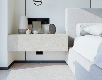ArchViz bedroom for interior designer